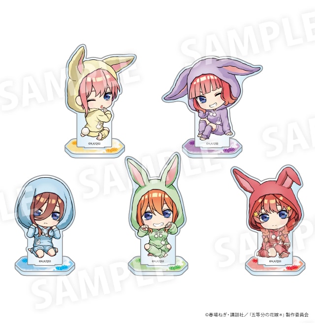 五等分の花嫁 うさぎ着ぐるみちびキャラver. ミニアクリルスタンド　全5種 単品：880円（税込）